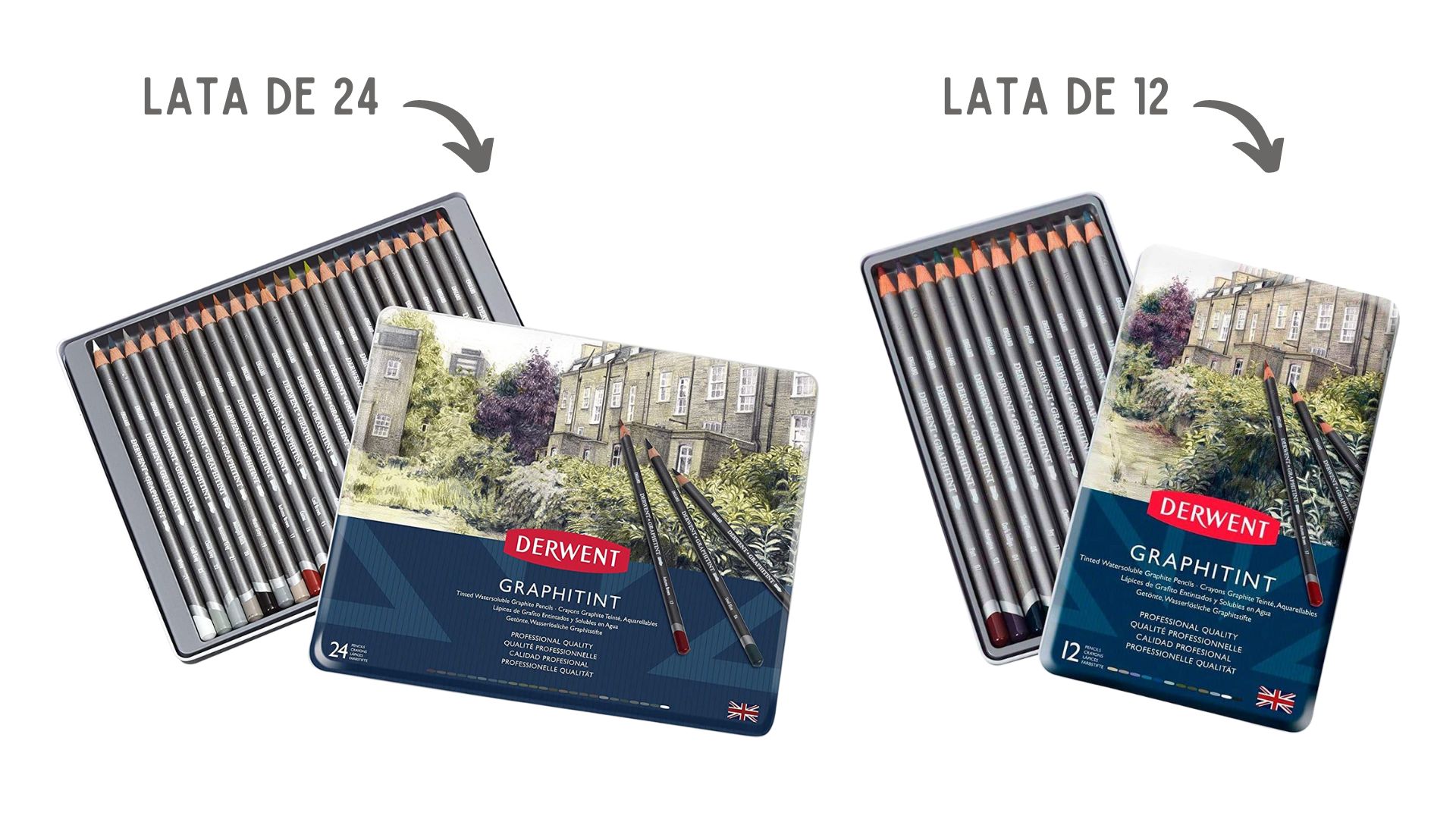packaging nuevos lapices derwent drawing