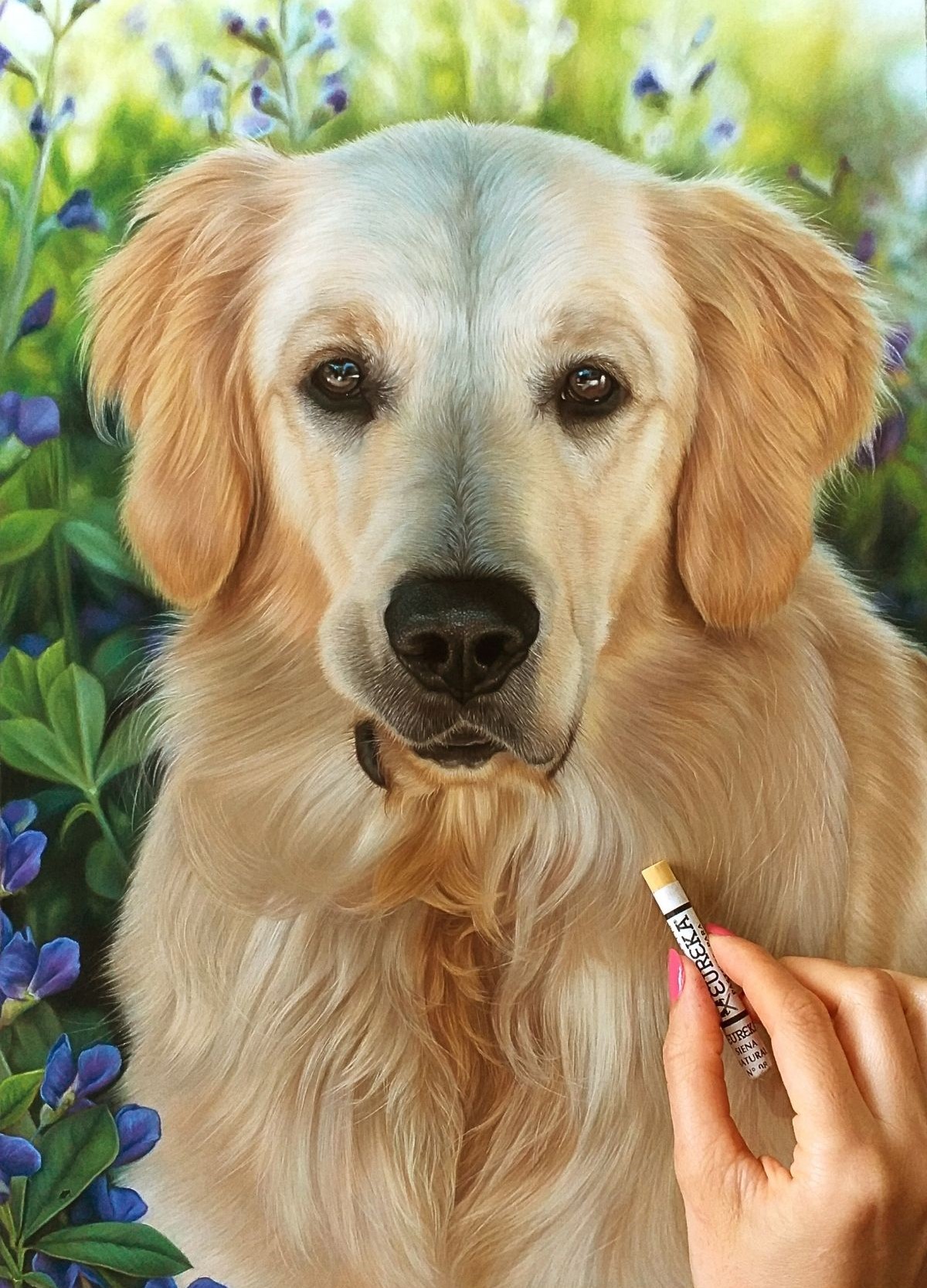 Ainhoa - Pastel y lápices pastel sobre PastelMat